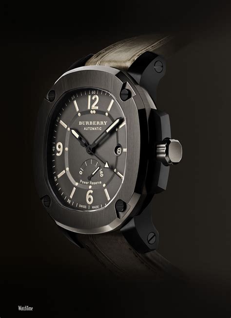 burberry the britain automatic watch with power reserve